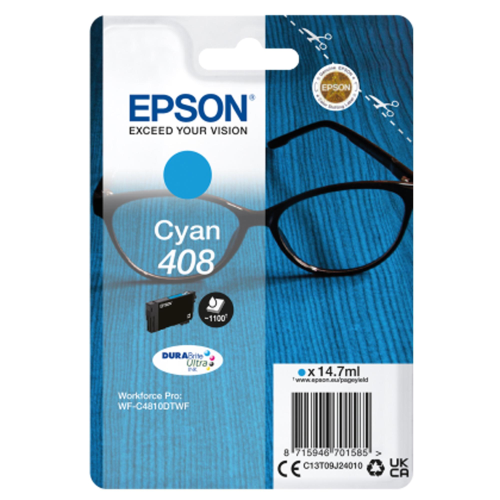 EPSON 408 CARTUCCIA SINGLEPACK DURABRITE ULTRA INK CYAN